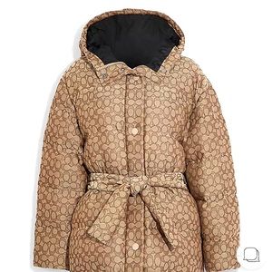 Coach Woman Signature Jacquard Down Pillow Jacket